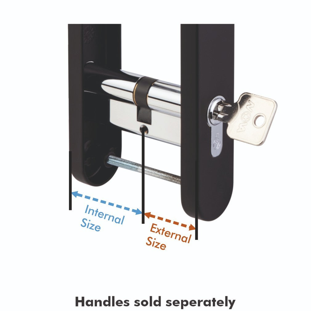 Euro Cylinder Door Lock TS007 1 Star Anti-Snap Gold 3 Keys - NOVA