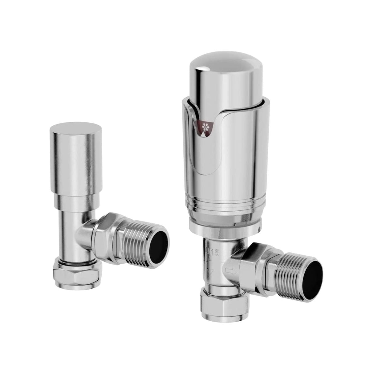 Thermostatic Radiator Valves for 15mm Pipes - Angled
