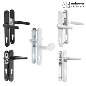 UPVC Door Handle 92PZ Long Plate 240mm - For PVC Composite Doors