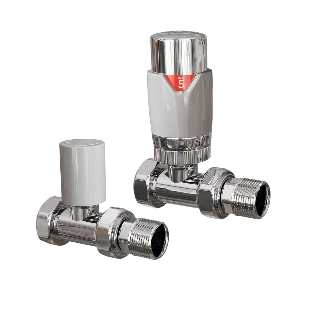 Thermostatic Radiator Valves for 15mm Pipes - Angled