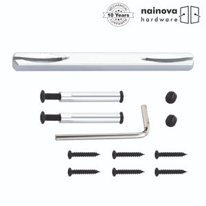 Twist Door Handle Lever on Back Plate | Black